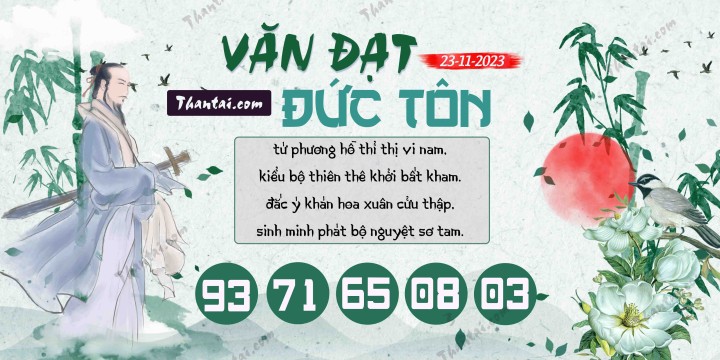 Văn Đạt Đức Tôn 08/11/2023