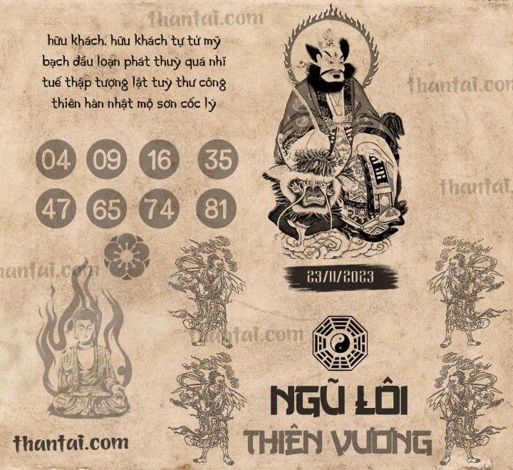 NGŨ LÔI THIÊN VƯƠNG 08/11/2023