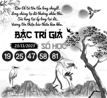 BẬC TRÍ GIẢ SỐ HỌC 23/11/2023