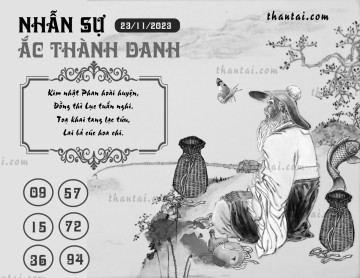 NHẪN SỰ ẮC THÀNH DANH 23/11/2023