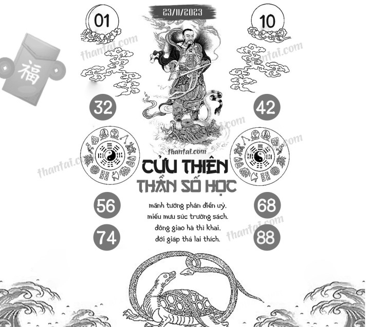 CỬU THIÊN THẦN SỐ HỌC 08/11/2023