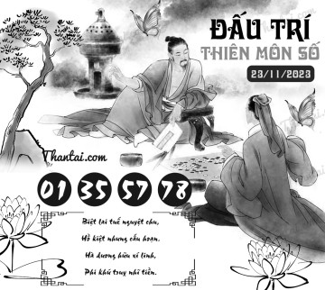 ĐẤU TRÍ THIÊN MÔN SỐ 23/11/2023