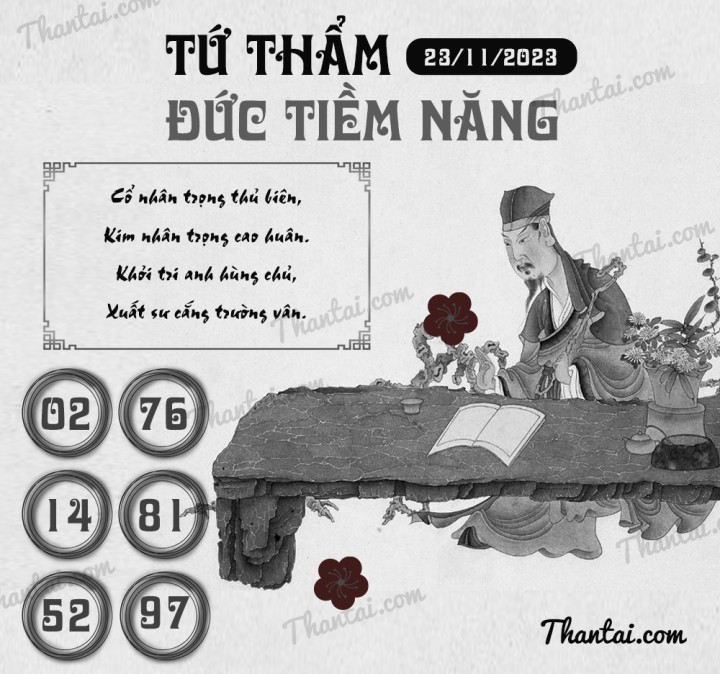 TỨ THẨM ĐỨC TIỀM NĂNG 08/11/2023