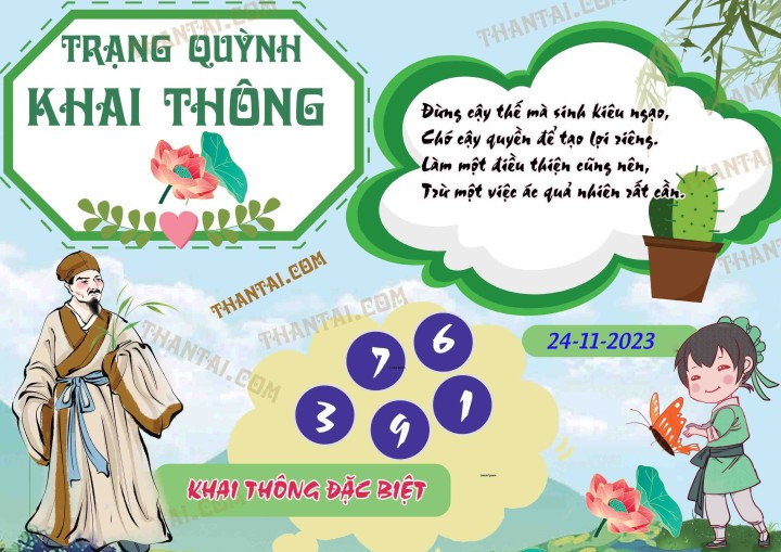 Trạng Quỳnh Khai Thông 09/11/2023