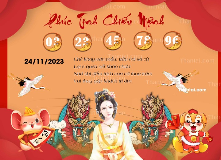 Phúc Tinh Chiếu Mệnh 09/11/2023