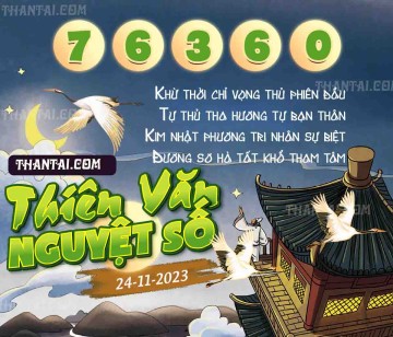 THIÊN VĂN NGUYỆT SỐ 24/11/2023