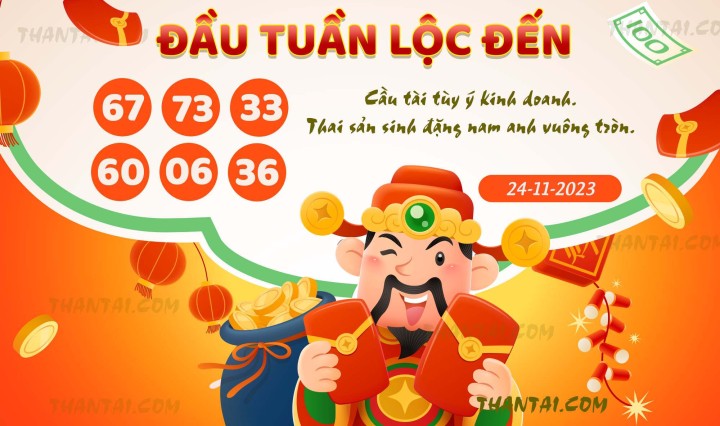 ĐẦU TUẦN LỘC ĐẾN 09/11/2023