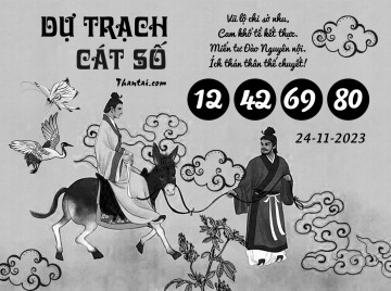 DỰ TRẠCH CÁT SỐ 24/11/2023