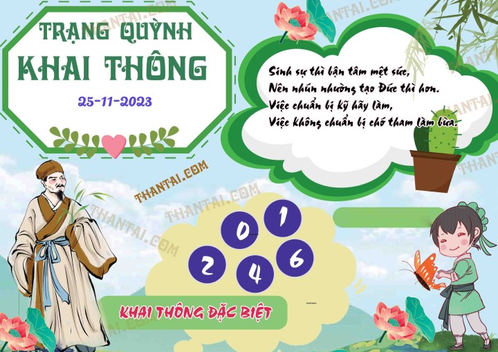 Trạng Quỳnh Khai Thông 10/11/2023