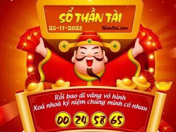 SỔ THẦN TÀI 25/11/2023