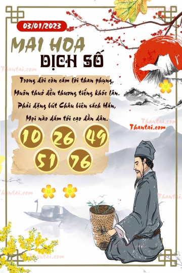 Mai Hoa Dịch Số 03/01/2023