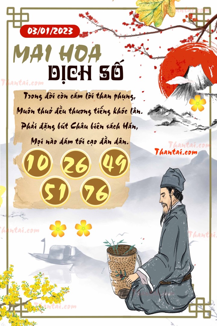 Mai Hoa Dịch Số 01/01/2023