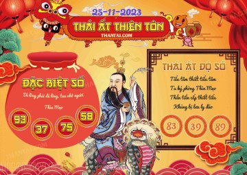 Thái Ất Thiên Tôn 25/11/2023