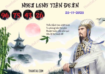 Ngọa Long Tiên Đoán 25/11/2023