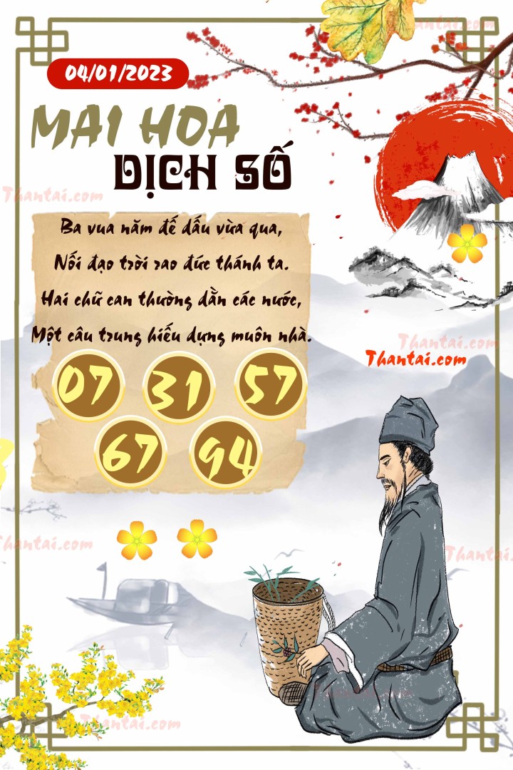 Mai Hoa Dịch Số 01/01/2023