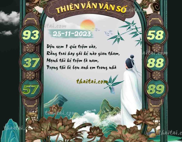 THIÊN VĂN VẬN SỐ 10/11/2023