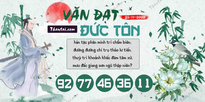 Văn Đạt Đức Tôn 10/11/2023