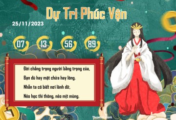 DỰ TRI PHÚC VẬN 25/11/2023