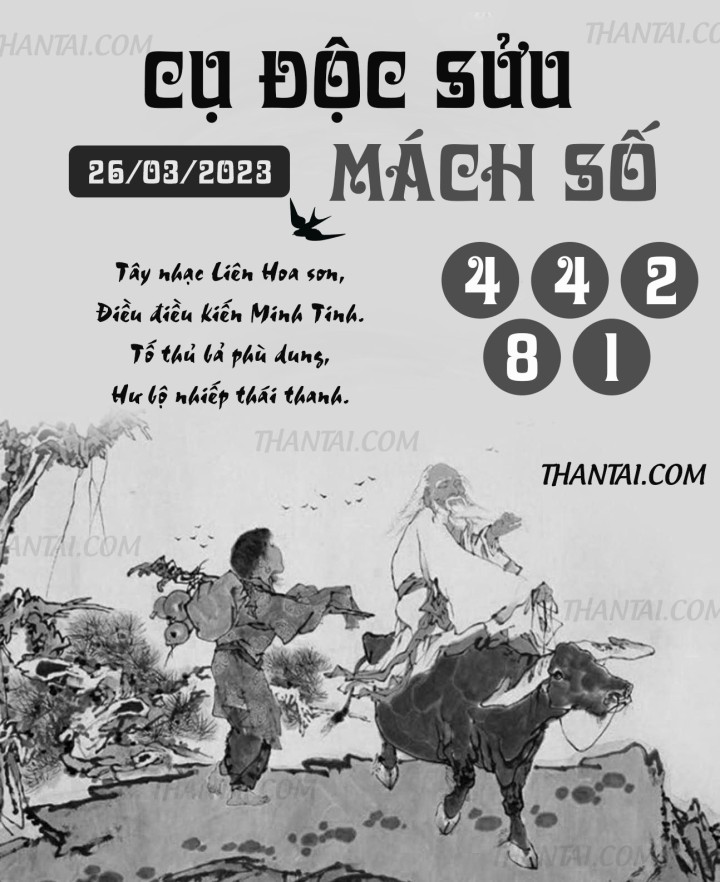 CỤ ĐỘC SỬU MÁCH SỐ 11/03/2023