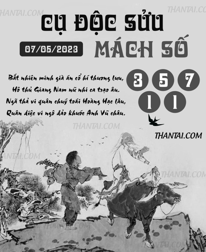CỤ ĐỘC SỬU MÁCH SỐ 22/04/2023