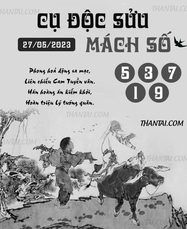 CỤ ĐỘC SỬU MÁCH SỐ 12/05/2023