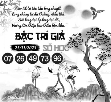 BẬC TRÍ GIẢ SỐ HỌC 25/11/2023