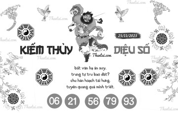 KIẾM THỦY DIỆU SỐ 25/11/2023