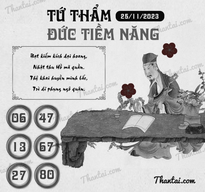 TỨ THẨM ĐỨC TIỀM NĂNG 10/11/2023