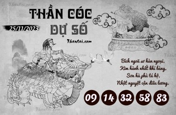 THẦN CÓC DỰ SỐ 25/11/2023