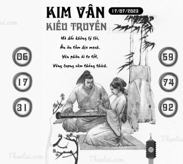 KIM VÂN KIỀU TRUYỀN 17/07/2023