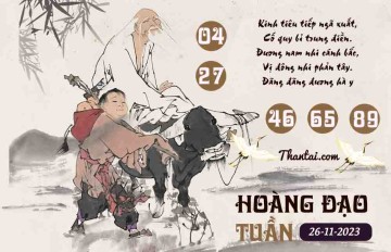 HOÀNG ĐẠO TUẦN 26/11/2023