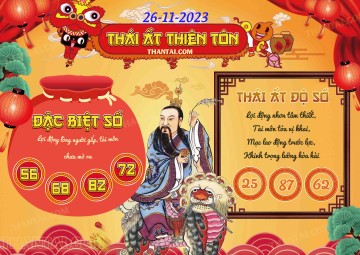 Thái Ất Thiên Tôn 26/11/2023