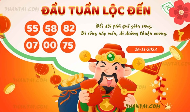 ĐẦU TUẦN LỘC ĐẾN 11/11/2023
