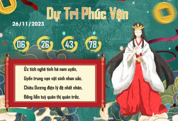 DỰ TRI PHÚC VẬN 26/11/2023