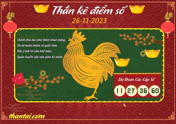 Thần Kê Điểm Số 11/11/2023