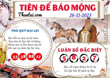 Tiên Đế Báo Mộng 26/11/2023