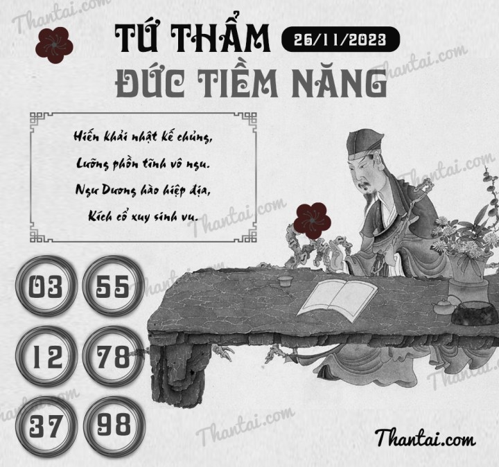 TỨ THẨM ĐỨC TIỀM NĂNG 11/11/2023