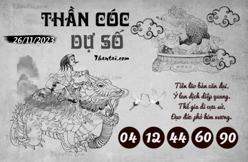 THẦN CÓC DỰ SỐ 26/11/2023