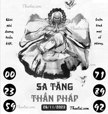 SA TĂNG THẦN PHÁP 26/11/2023