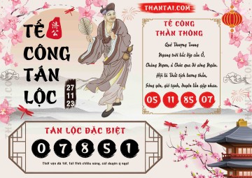 Tế Công Tán Lộc 27/11/2023