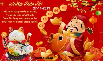 Bí Kíp Thần Tài 27/11/2023