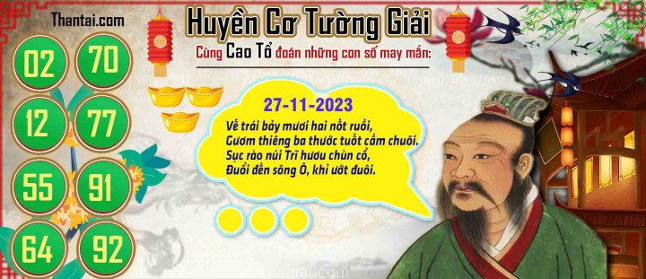 Huyền Cơ Tường Giải 12/11/2023