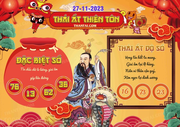 Thái Ất Thiên Tôn 12/11/2023