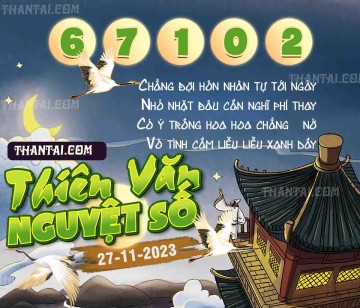 THIÊN VĂN NGUYỆT SỐ 27/11/2023