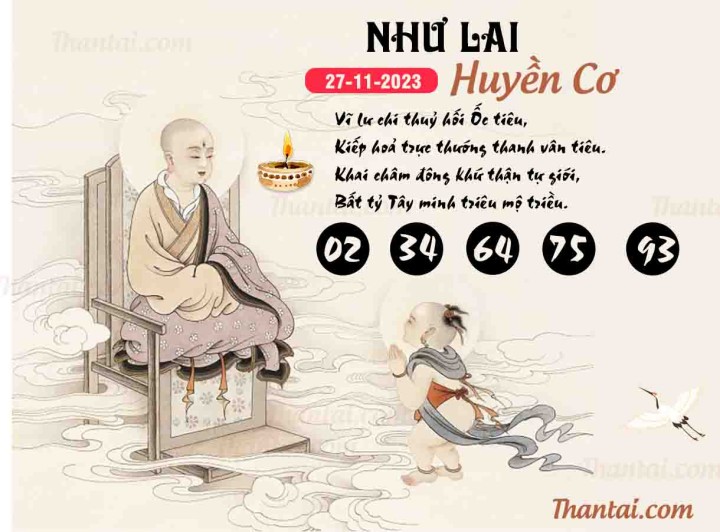 NHƯ LAI HUYỀN CƠ 12/11/2023