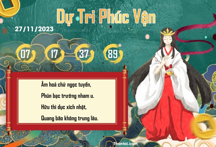 DỰ TRI PHÚC VẬN 12/11/2023