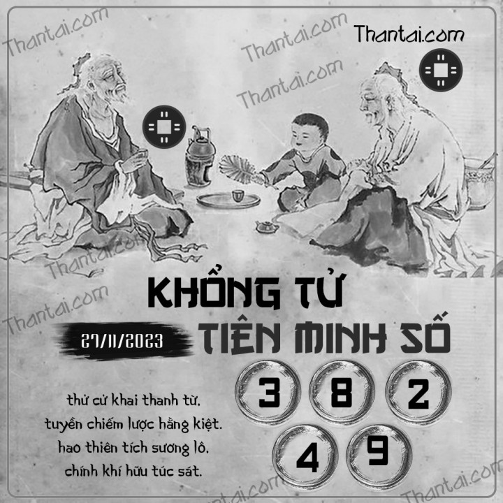 KHỔNG TỬ TIÊN MINH SỐ 12/11/2023
