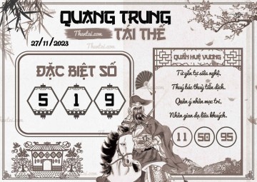 QUANG TRUNG TÁI THẾ 27/11/2023