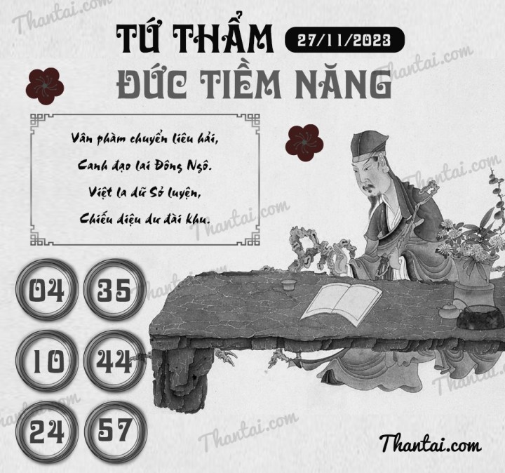 TỨ THẨM ĐỨC TIỀM NĂNG 12/11/2023