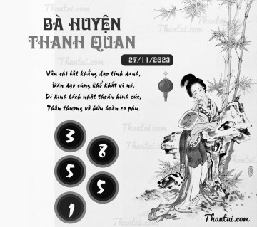 BÀ HUYỆN THANH QUAN 27/11/2023